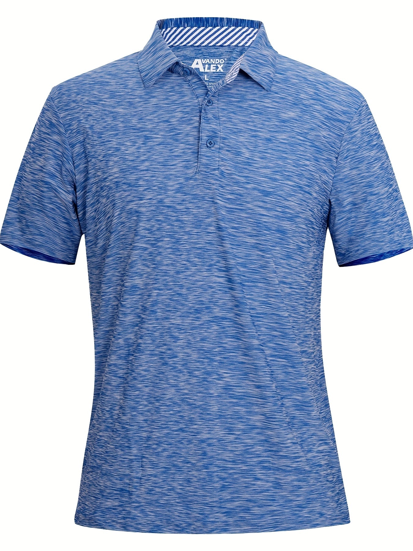 Lightning Pattern Golf Polo Shirt Men's V Neck T Shirt