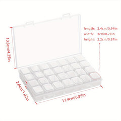 5D Diamond Painting Storage Container, 28 56 Grids Clear Diamond Embroidery Box