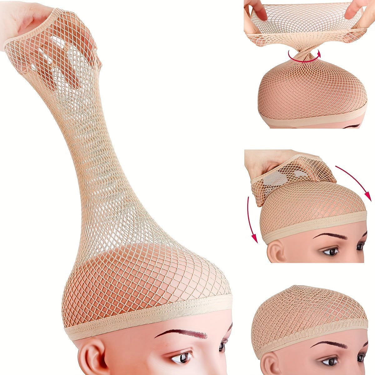 Stretchable Elastic Hair Net Snood Wig Cap