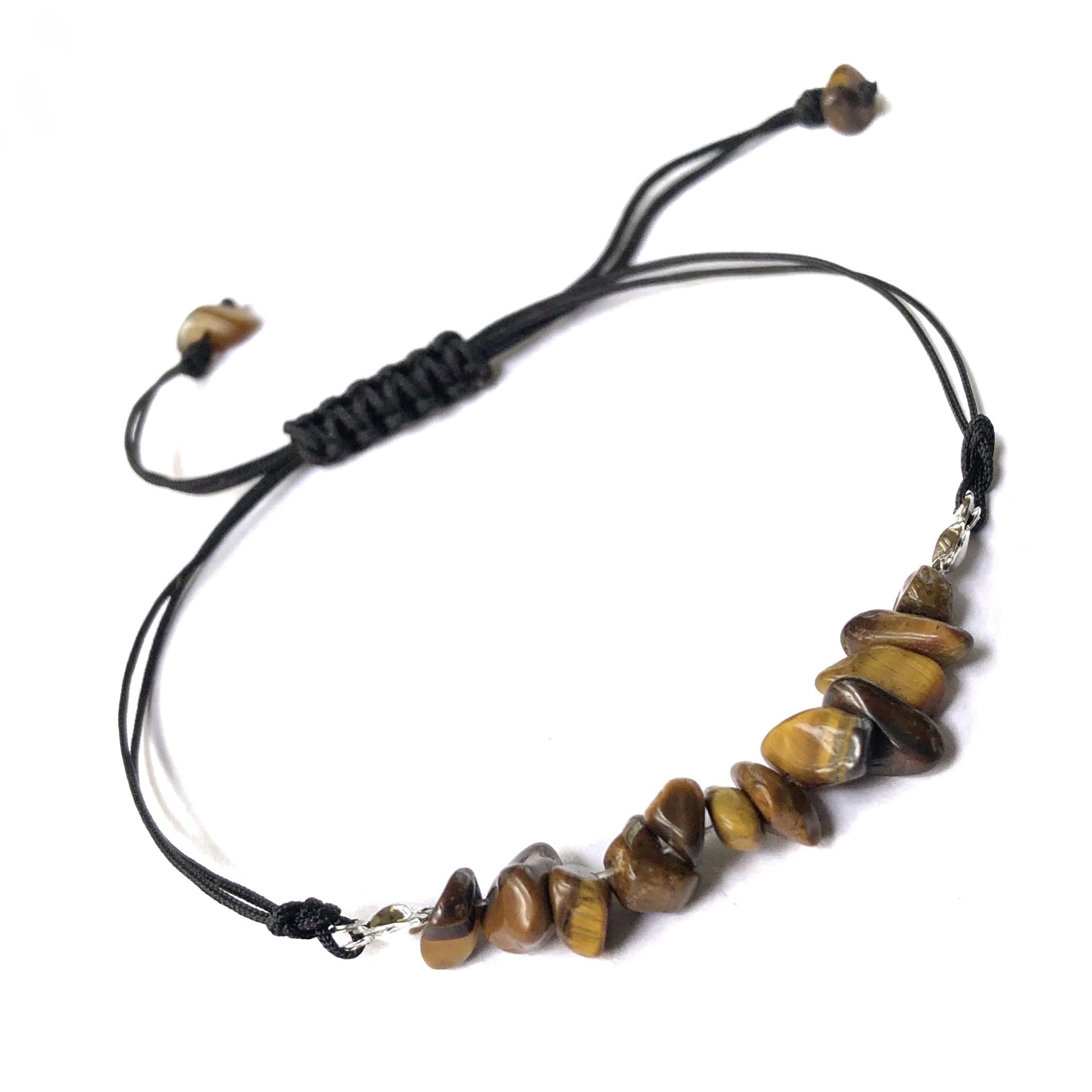 Miniy Stone Woven Bracelet Natural Stone Beads Braided Rope Stone Bracelet