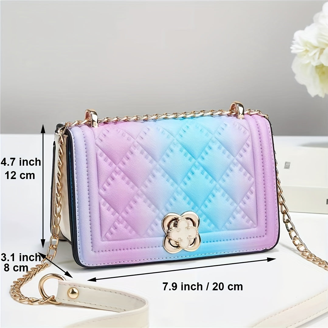 Rhombus Embossed Crossbody Bag Quilted Shoulder Bag