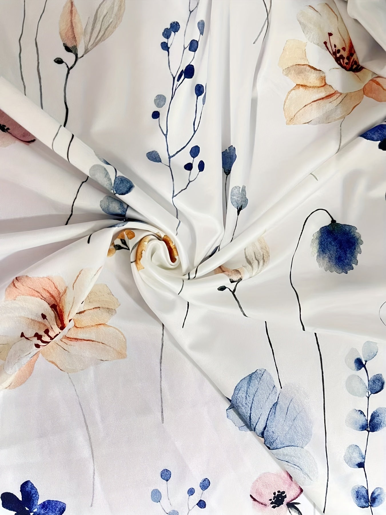  Floral Print Open Front Cardigan