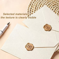 16 Pcs Vintage Stationery Paper & Envelopes Set, 3 Burlap Envelopes, 10 Writing
