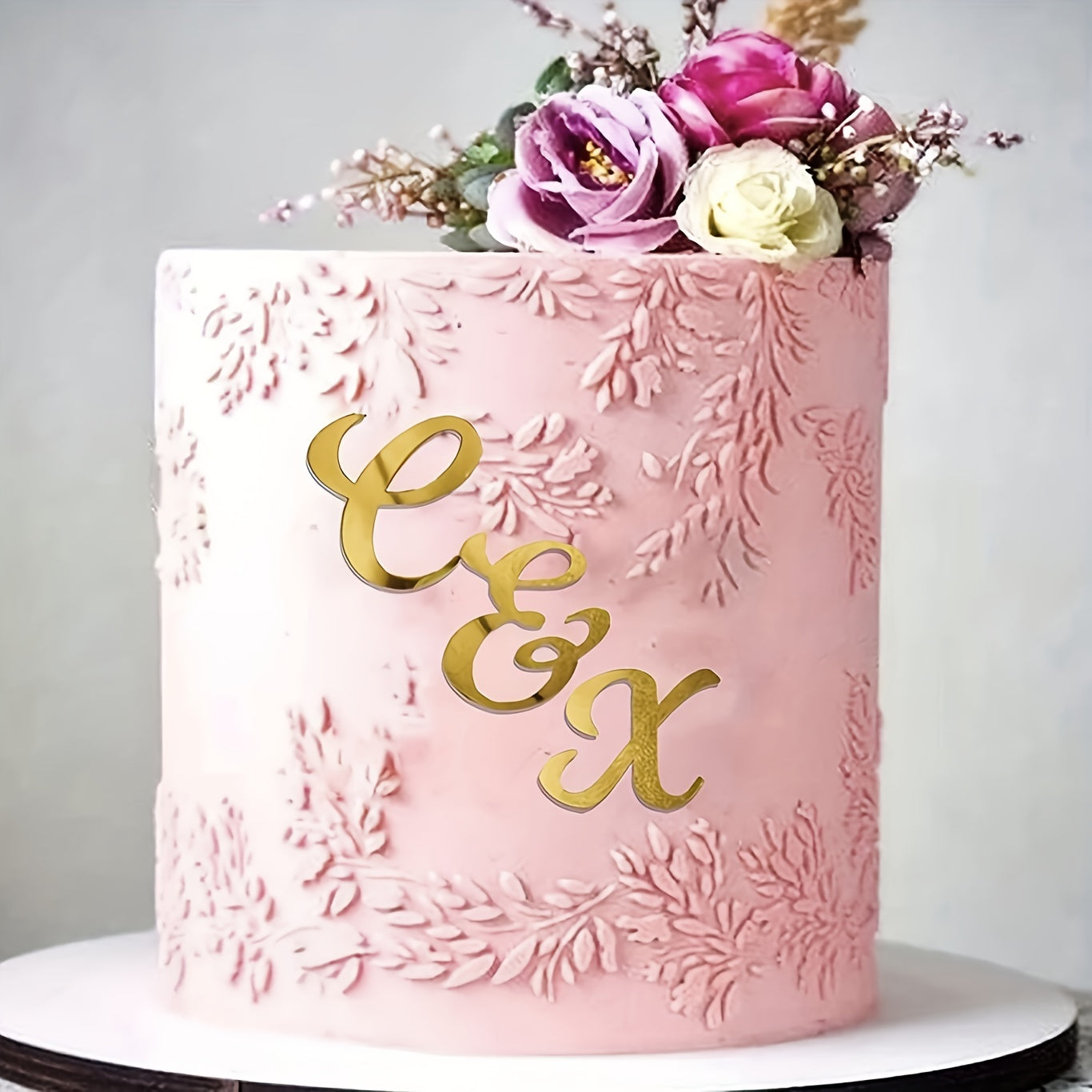 27pcs Solid Letter Cake Topper for Weddings Birthdays & Parties