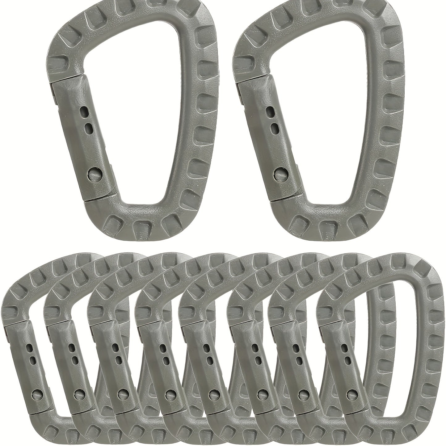 10pcs D Ring Spring Snap Ring Buckle Keychain for Outdoor Camping