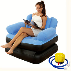 1pc 5-in-1 Inflatable Sofa Bed, Foldable Sofa Mattress