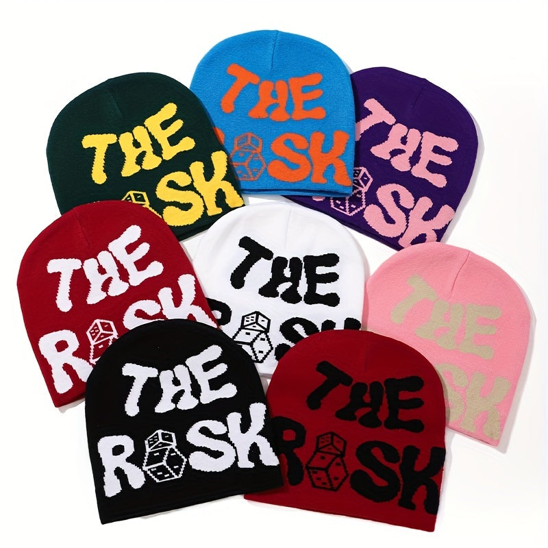 Fashionable Sport Windproof Knit Beanie Hat Embroidery Warm Ski Cold Hat