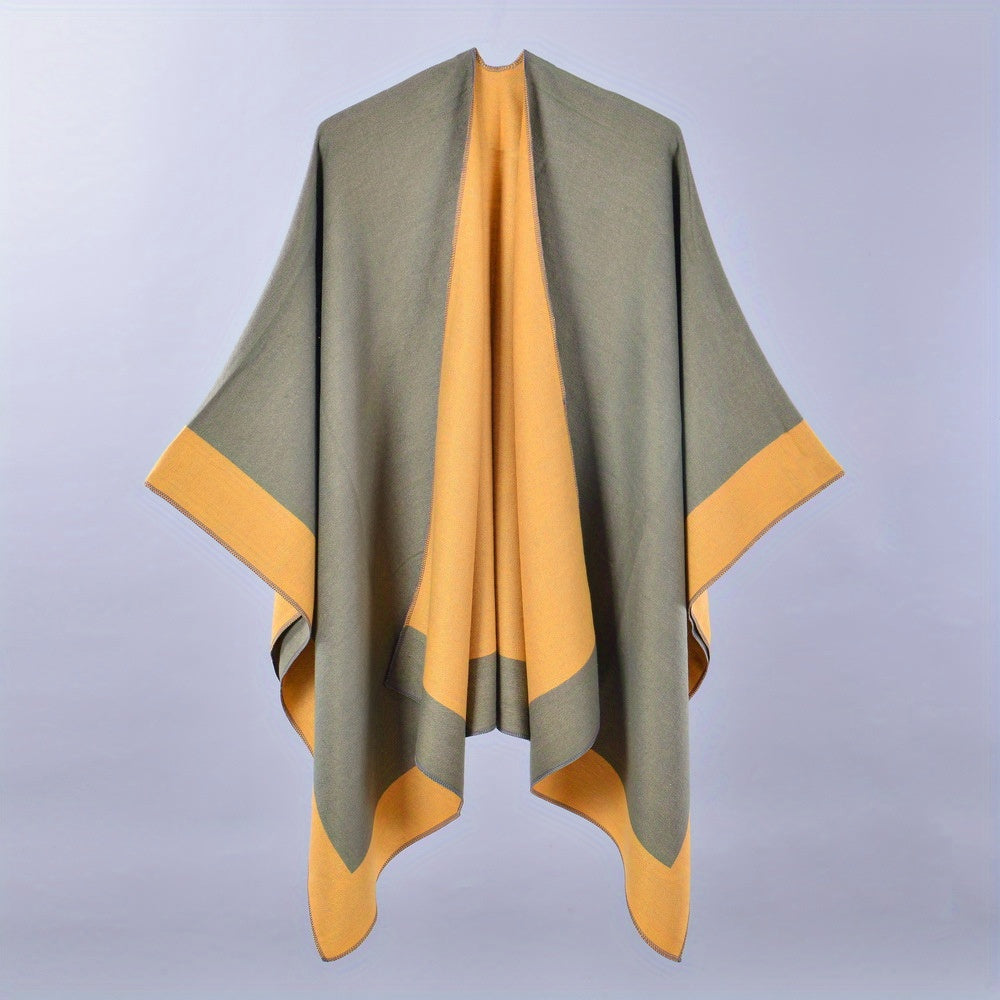 Double Large Shawl Classic Cashmere Tassel Warm Cape Scarf Blanket Wraps