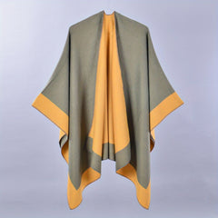 Double Large Shawl Classic Cashmere Tassel Warm Cape Scarf Blanket Wraps