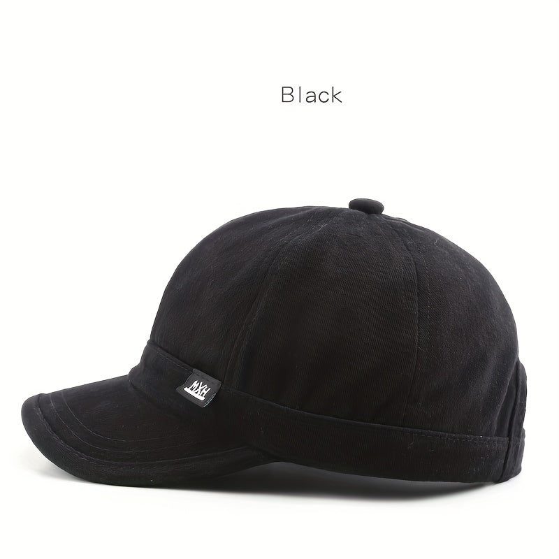 Retro Men Solid Light Plate Small Baseball Cap Outdoor Sports Sun Hat
