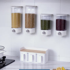 Wall Mounted Airtight Kitchen Cereal Dispenser Storage Container