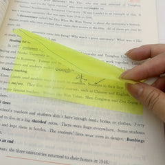 Large Fluorescent Sticky Notes Waterproof PET Index Stickers