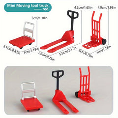 Mini Forklift Truck Toy Set Plastic Pallet Jacks Durable Finger Toys