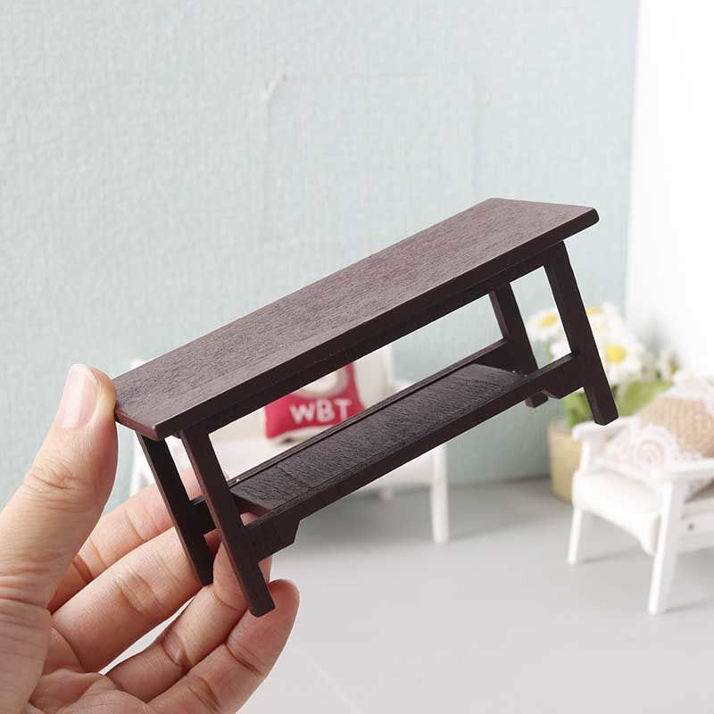 Vintage Coffee Table Model Desk Dollhouse Furniture Props