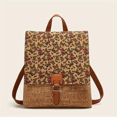 Vintage Flower Pattern Outdoor Backpack, Large Capacity
