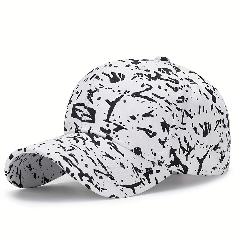Dotted Print Cotton Baseball Cap Hip Hop Candy Casual Dad Hats Adjustable