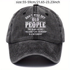 Skull Printed Vintage Baseball Cap Distressed Cotton Dad Hat Unisex Adjustable