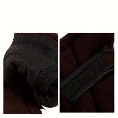 Warm Fleece Outdoor Cycling Gloves Thickened Windproof Ski Gloves