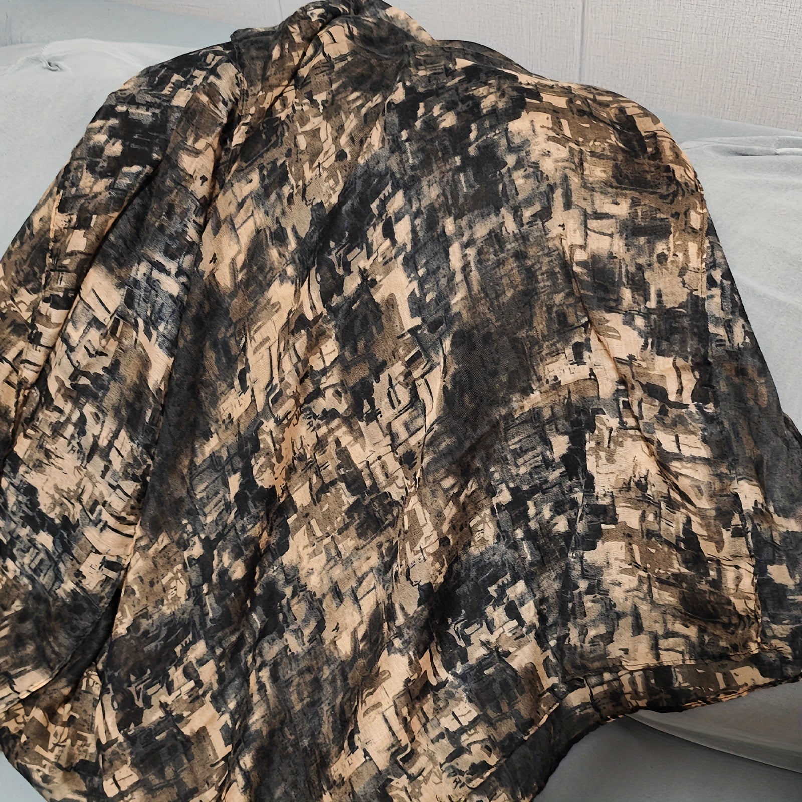 Women's Warm Scarf Long Shawl Linen Feel Light Soft Beach Towel Travel