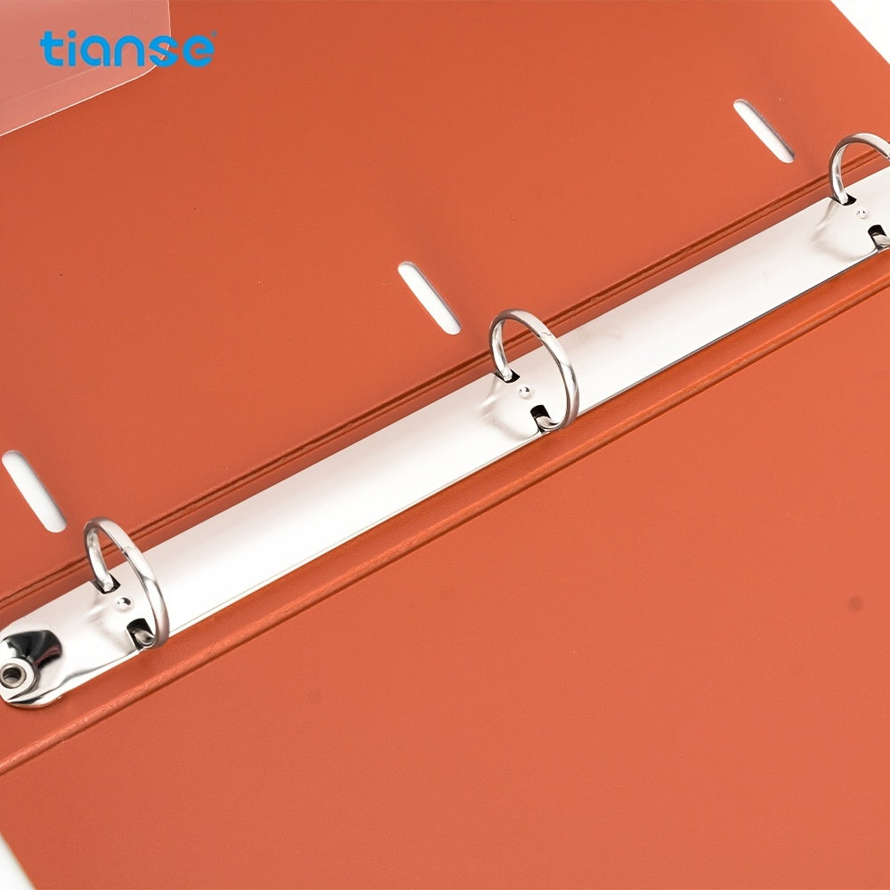 TIANSE 3-Hole A4 File Folder w/ Pockets 220 Sheets Capacity Binder