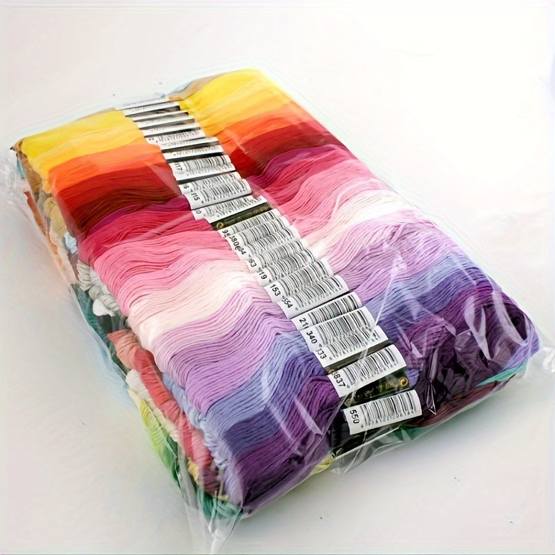 200pcs 8m 6 Shares Cross Stitch Embroidery Thread - 200 Colors