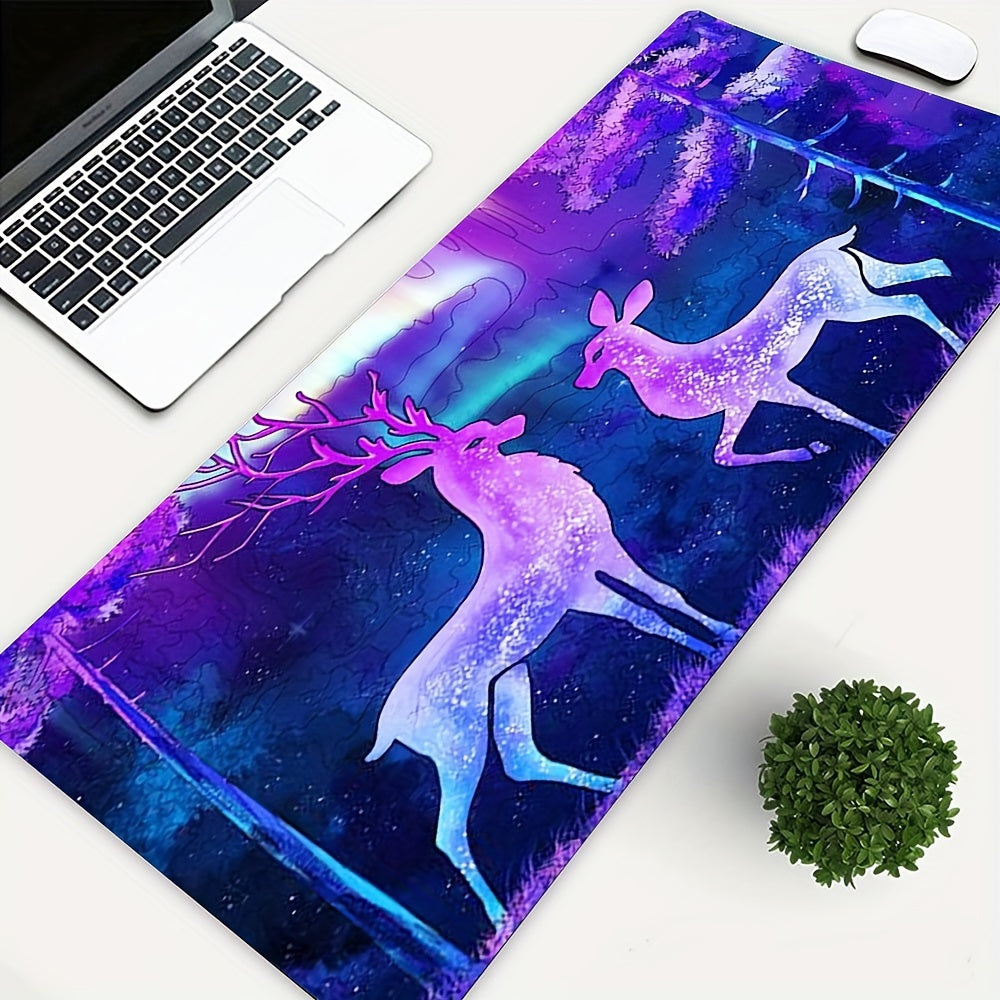 Starry Sky & Little Deer Mouse Pad - Office & Holiday
