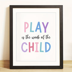 Child Play Therapy Montessori Poster