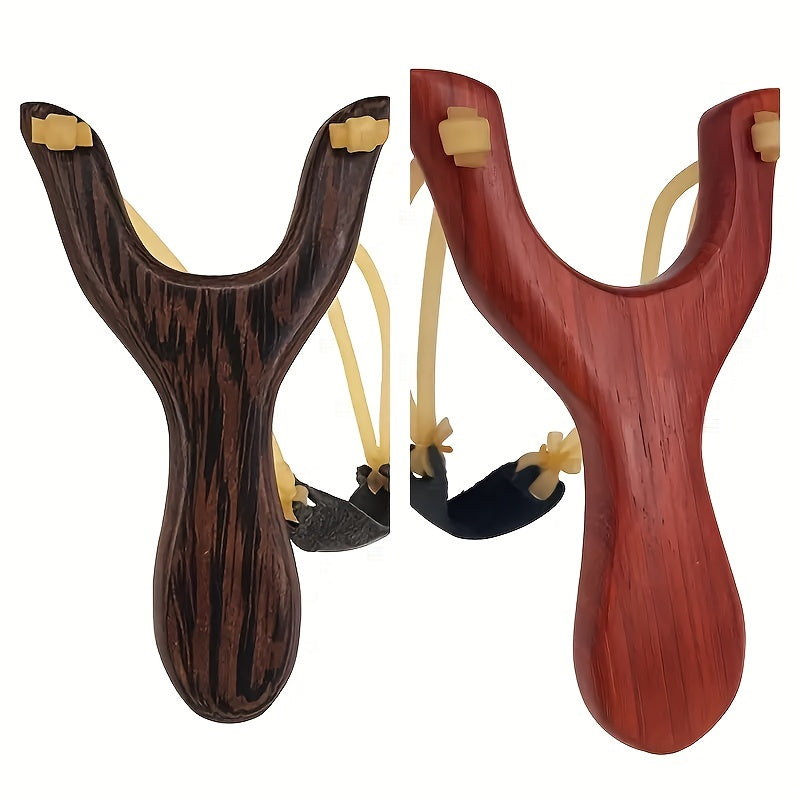 Outdoor Wooden Slingshot Toy for Play and Target Shooting