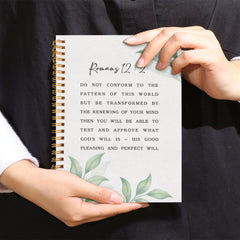 Leaf Bible Verse Journal Notebook 50 Pages Inspirational Writing Diary