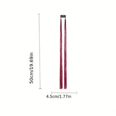 Y2K Tinsel Hair Extension 2 Strands Colorful Glitter Synthetic Hair 50 8 Cm