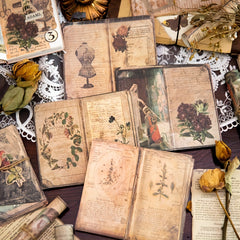 Vintage Style DIY Scrapbooking Paper 50 sheets
