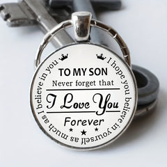 Zinc Alloy Crown Keychain For Men - Vintage Keychain For Son