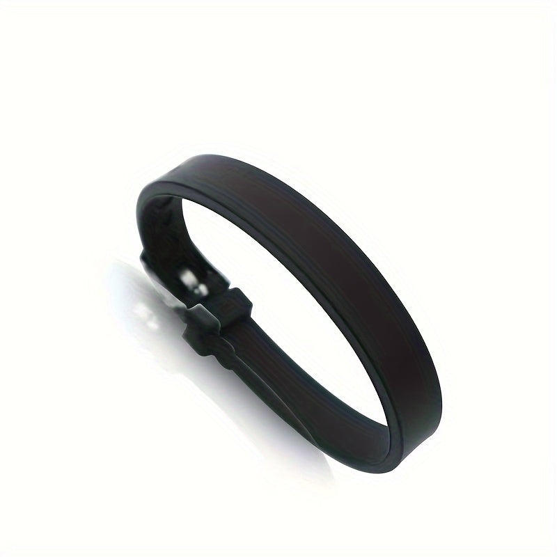 Adjustable Waterproof Sports Bracelet Rubber Band