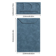 A4 Faux Leather Magnetic Board Clip
