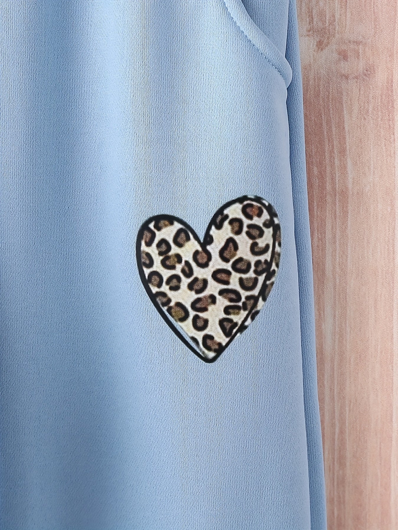 Girl's Heart Pattern Hoodie & Sweatpants 2pcs Set for Spring Fall