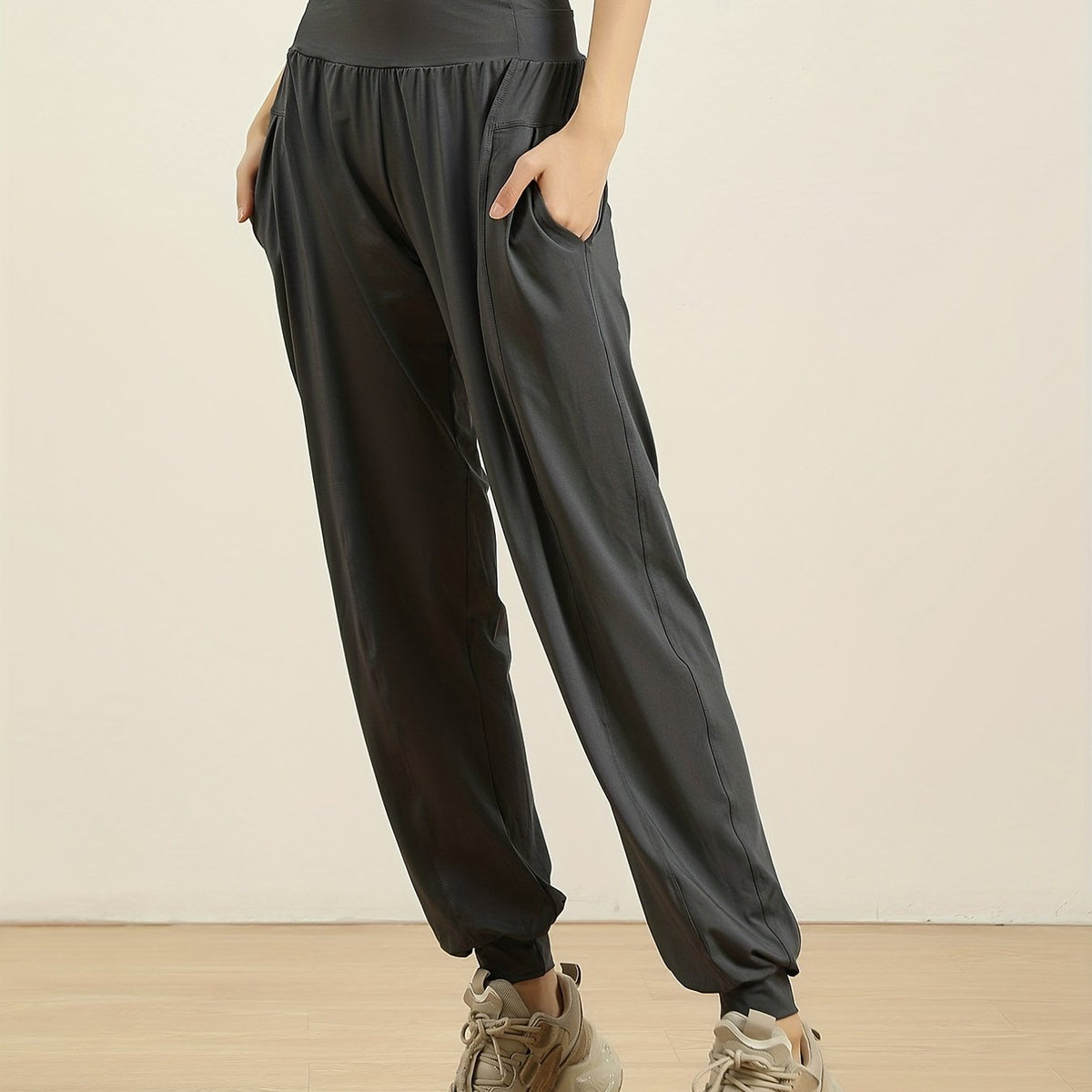 Quick Drying Jogger Pants High Waist Stretchy Sports Activewear