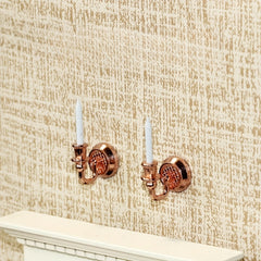 Mini Wall Decor Candle Models Dollhouse Home Decoration Ornaments
