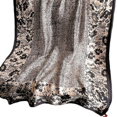 Abstract Graffiti Shawl Satin Sunscreen Windproof Head Wrap