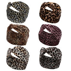 Leopard Print Headbands For Women Workout Yoga Sports Hair Band