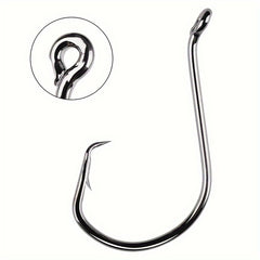 50pcs Octopus Hook Wide Gap Barbed Hook Eye Sea Fishing Tackle