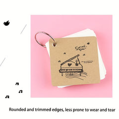Portable Notepad Loose leaf Book with Iron Ring Buckle