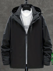 Men's Lightweight Waterproof Windbreaker Jacket Coat For Outdoors