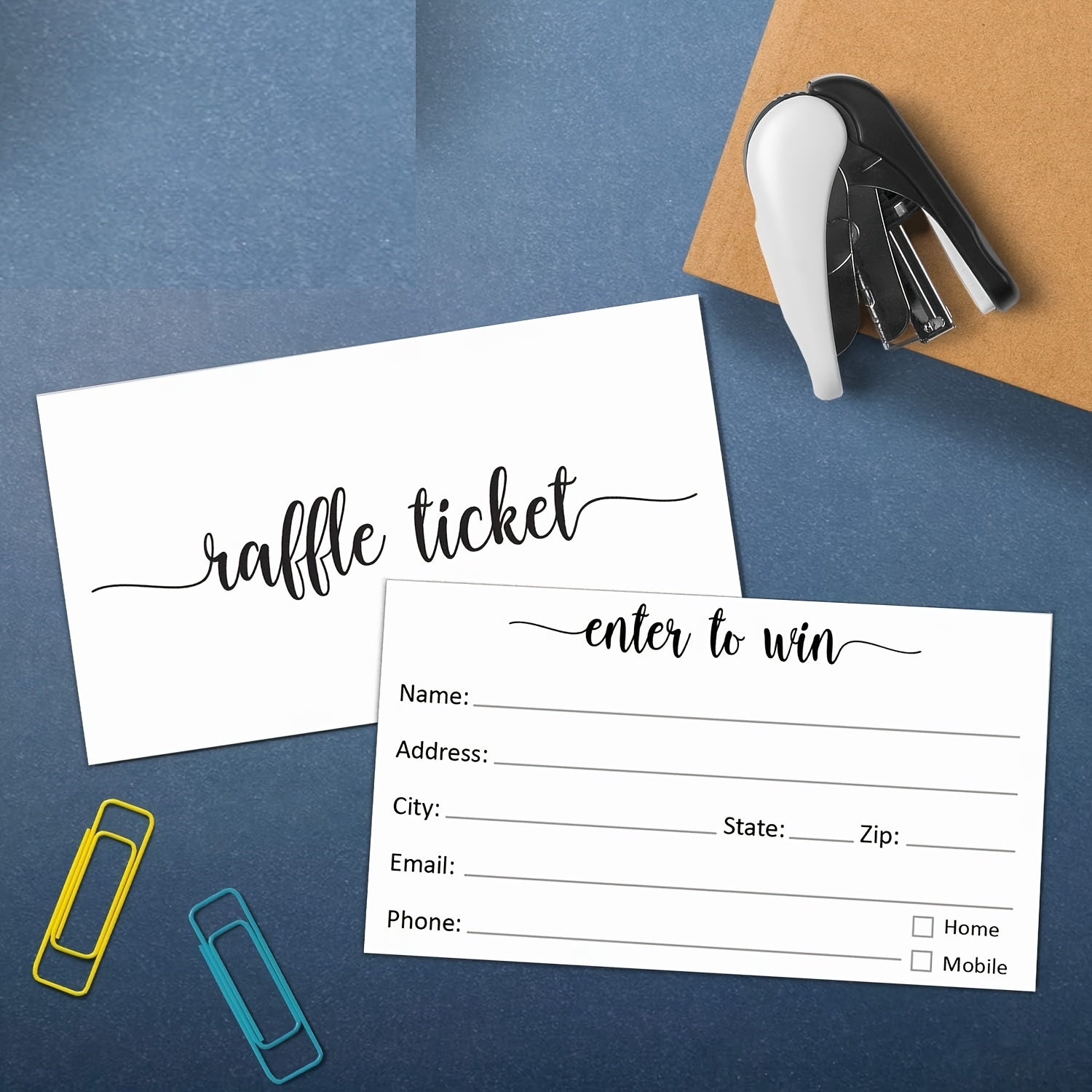 50pcs 5.08 Student Reward Raffle Ticket Form Blank Enrollment Competition
