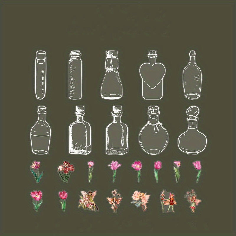 40pcs Dried Flower Bookmarks DIY Set for Plant Bookmark Making