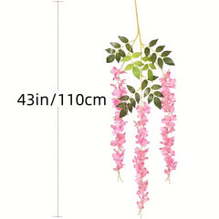 12 Packs Artificial Wisteria Hanging Flower - Home Decor - Wall Decor