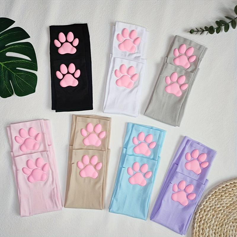 Viscose Cat Paw Sleeves Sunproof Slipproof Gloves