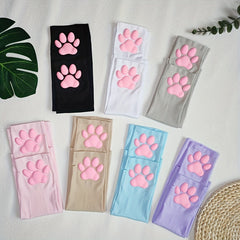 Viscose Cat Paw Sleeves Sunproof Slipproof Gloves