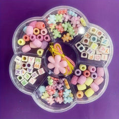Kids Beaded Toys DIY Necklace Bracelet Plum Box Educational