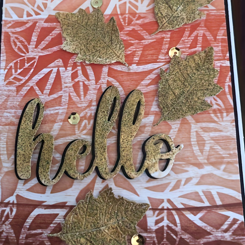 Word Hello Metal Cutting Dies for Card Making Scrapbooking DIY