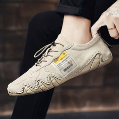 CLOHOO Men's Stitch Casual Shoes Lightweight Breathable Sneakers
